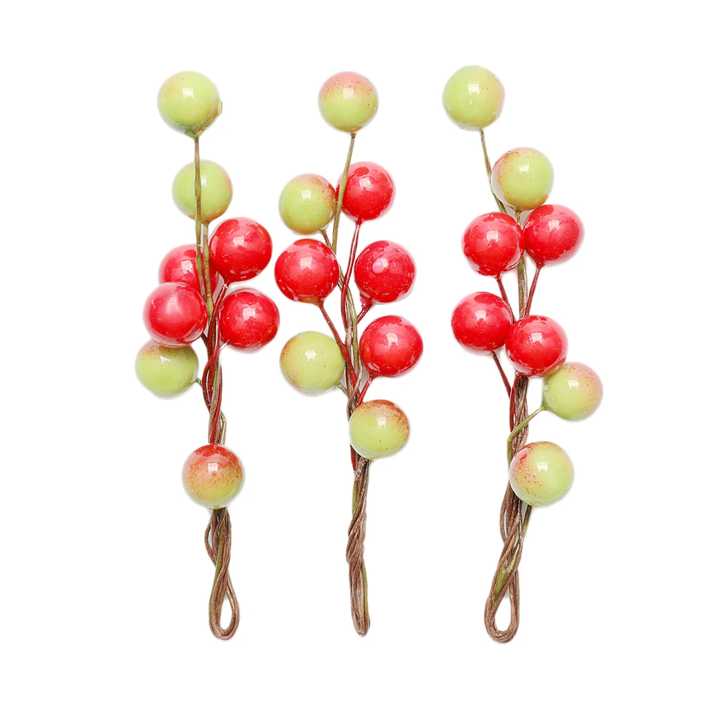 3pcs Fashion Berry Holly Hairpins Bridal Bridesmaid Hair Sticks Wedding Party Hair Decorations Photo Prop