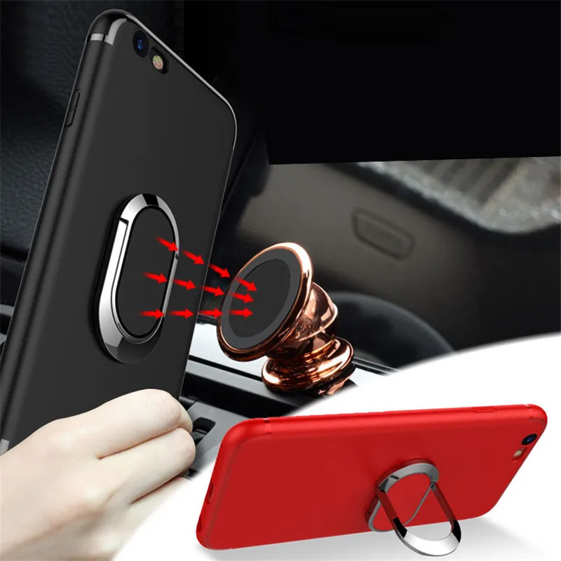 360 Degree Adjustable Metal Ring Car Finger Holder Back