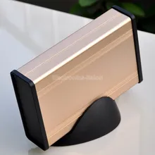 Алюминиевый Проект Box Enclousure Дело с Базы, золото, 3.78 «х 1.3″ х 5.51»