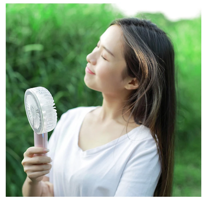 Mini Ventilador USB Fan Rechagable Portable Phone Holder Handheld Makeup Mirror USB Cooling Fan Cooler Gadget Office Gadgets