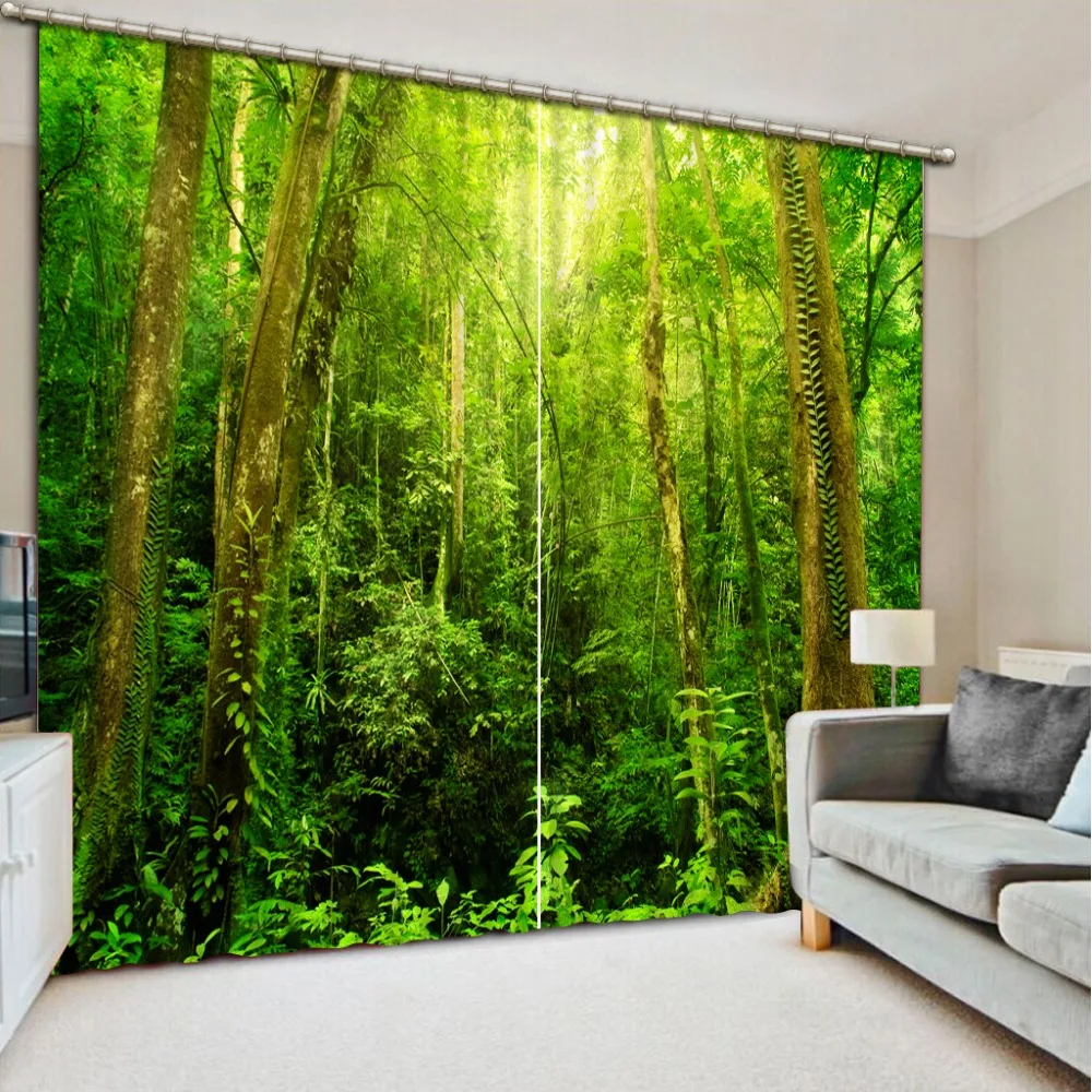 

landscape Curtains For Bedroom Blackout 3D Curtain Photo 3D Living Room Any size Kids Room Curtains