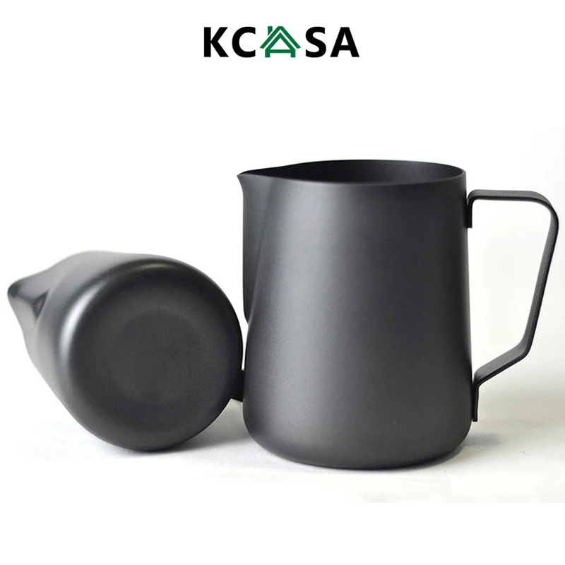 

KCASA KCB03 350mL Thick Stainless Steel Expresso Mug Measuring Kitchen Craft Coffee Frothing Jug Milk Latte Cup Kitchen Tools