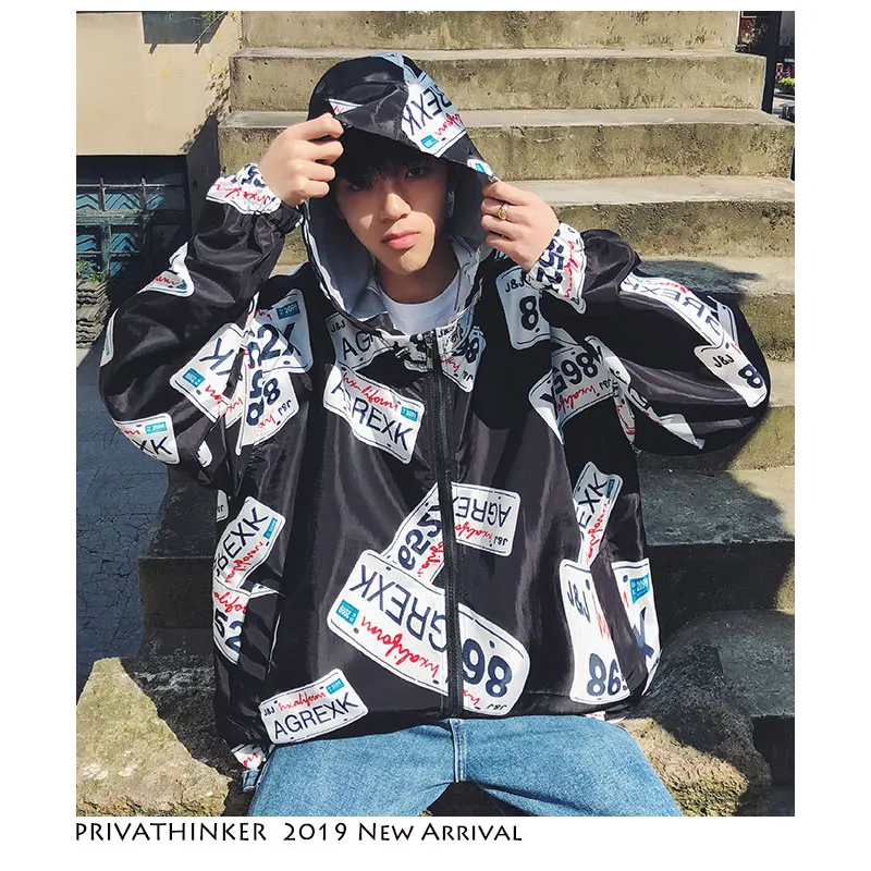 Privathinker Men spring streetwear bomber jacket 2019 mens harajuku hip hop summer jacket male funny print fashions windbreaker Privathinker Men spring streetwear bomber jacket 2019 mens harajuku hip hop summer jacket male funny print fashions windbreaker