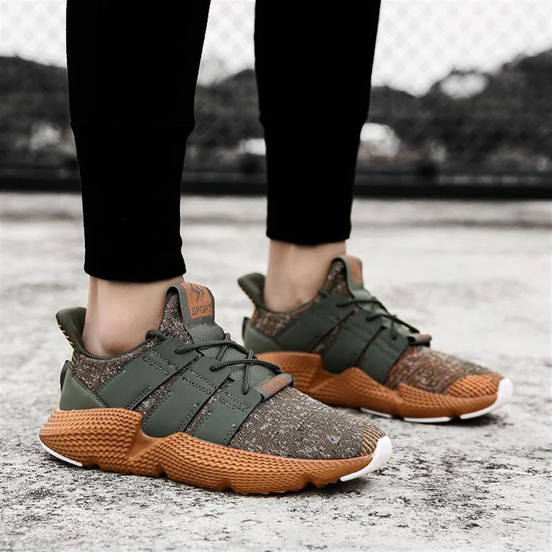 

2018 men's casual shoes spring and autumn flying woven shoes comfortable and breathable men's sports shoes