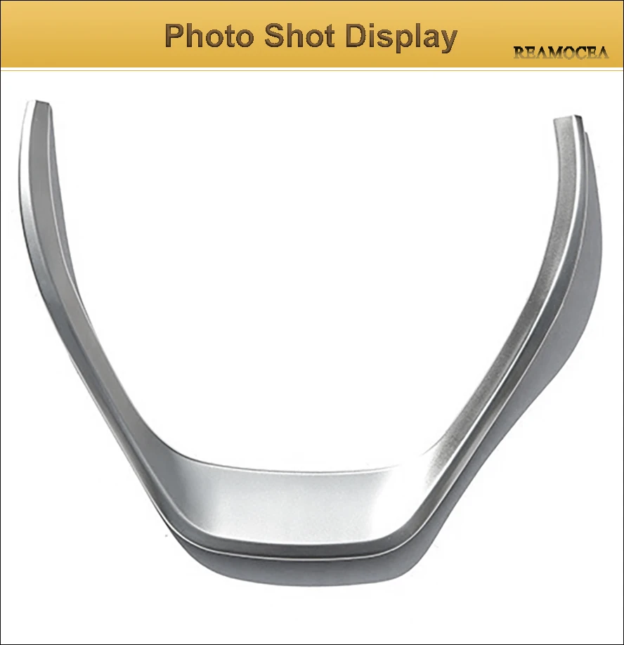 ABS Chromed Steering Wheel Cover Trim Frame Cover For BMW 3 Series F30 316i 318d 320d 1 Series F20 114i 116i 118i 2013+ (10)