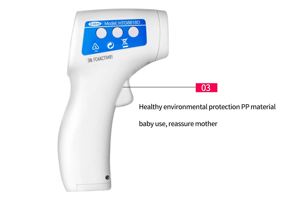 1 шт. Инфракрасный Электрический термометр, цифровой ЖК-индикатор, Бесконтактный пистолет в форме младенца, прибор для измерения температуры тела