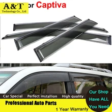 Стайлинга автомобилей Окна Козырьки Для Chevrolet Captiva 2012 2013 2014 солнце Дождь Щит Наклейки Обложки Автомобиля Стиль Маркизы Навесы Ca