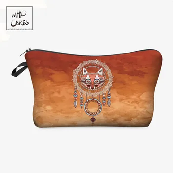 

Who Cares Fox Totem 3D Printing Fashion Makeup Bags Cosmetics Pouchs For Travel Ladies Pouch Women Cosmetic Bag