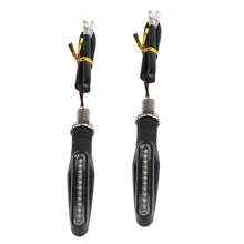 2PCS Motorcycle/Motorbike 12 LED Turn Signal Indicator Blinkers Light Amber Light Lamp Bulb For Honda