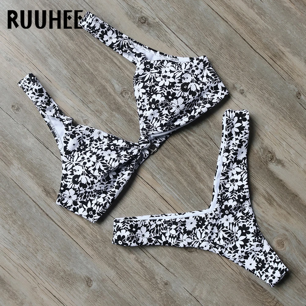 RUUHEE купальник бикини для женщин купальники для малышек 2018 микро Push Up ванный комплект с высоким вырезом Сексуальная Пляжная Maillot De Bain Femme