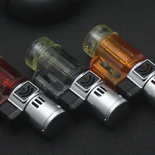 Микро двойной 2 сопла Мини Металл газовая Сварочная горелка высокого давления прямой огонь ветрозащитный ligter