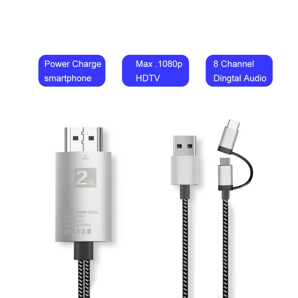Кабель преобразователь 1080P с USB на HDMI HDTV Type C Micro Android 5 0 и выше адаптер для