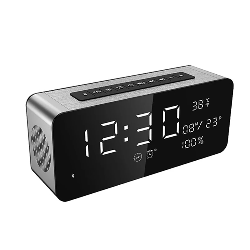 TTKK SARDiNE A10 Large Display LED Wireless Bluetooth Speaker w/FM Radio Alarm Clock Super Bass Heavy Subwoofer Support Card TTKK SARDiNE A10 Large Display LED Wireless Bluetooth Speaker w/FM Radio Alarm Clock Super Bass Heavy Subwoofer Support Card
