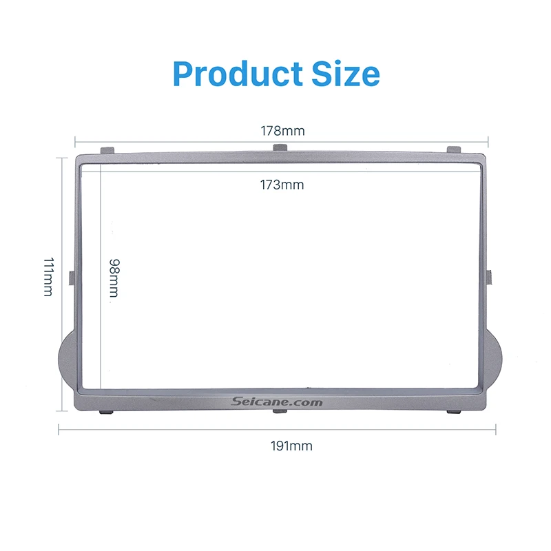 Seicane серебро 2 Din автомобиля радио фасции Для 2010 HYUNDAI STAREX H1 DVD стерео плеер отделка Установка рамки Dash комплект