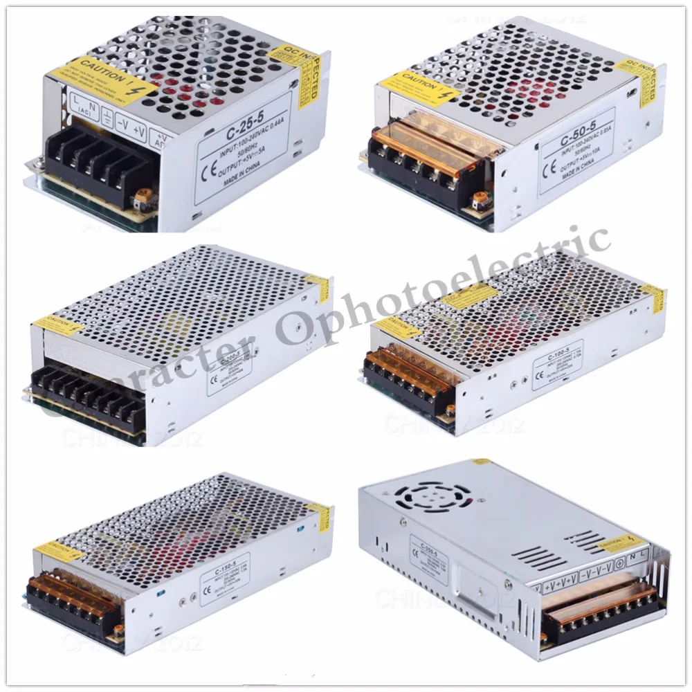 

Power Supply 5V 2A 3A 10A 20A 30A 40A 60A 70A 80A 110V 220V AC to 5 Volt DC LED Power Supply Driver for LED Strip Light
