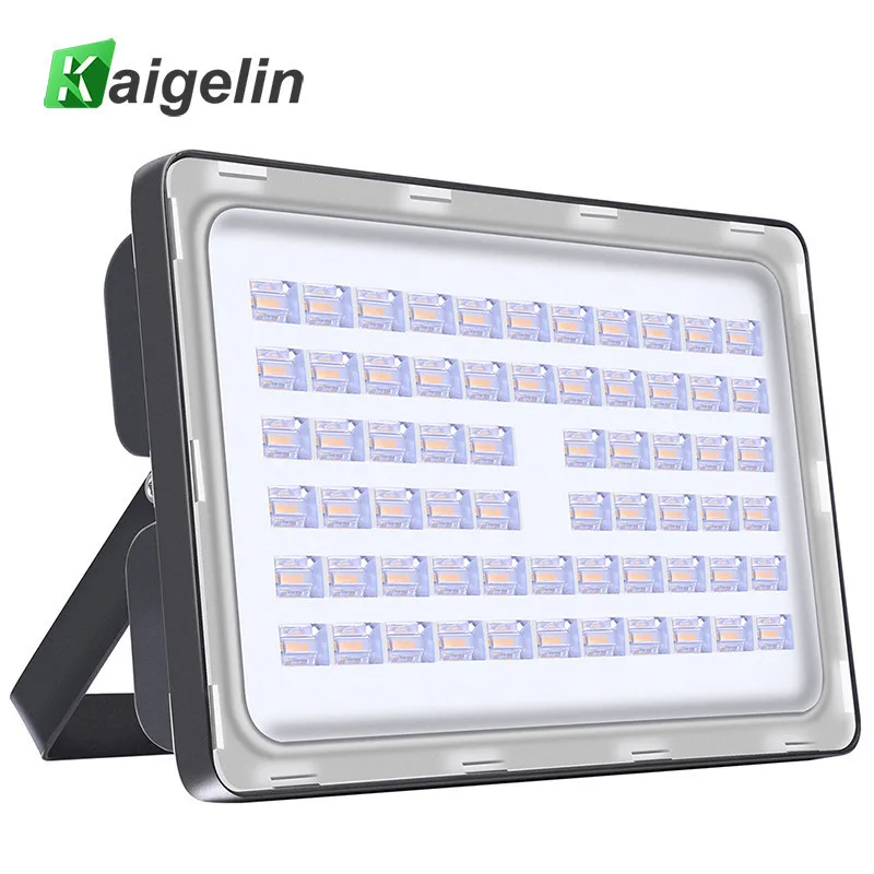 

Kaigelin LED 200W Flood Light 220V-240V 110V Waterproof Outdoor Construction Lamp Refector LED Floodlight For Street Wall Square