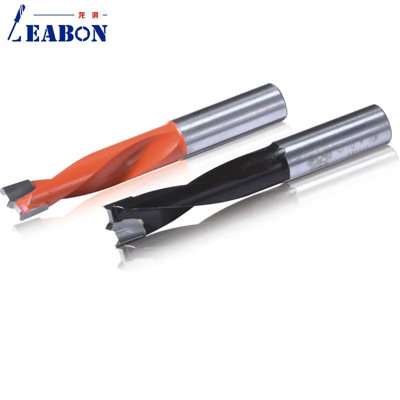 

Two Flutes Woodworking Gang Drill Bits Blind Hole TCT Drilling Head Length 70mm 57mm for Multi Rows Boring Machine 10mm Shank