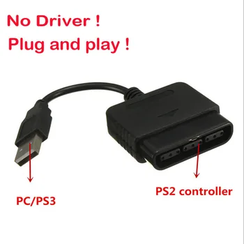 

For Sony PS1 PS2 PlayStation Dualshock 2 Joypad GamePad to 3 PS3 PC USB Games Controller Adapter Converter Cable without Driver