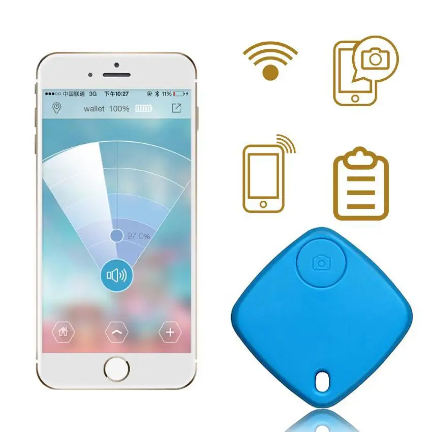 

Wireless Bluetooth Tracker Smart Tag Child Bag Wallet pet Key Finder GPS Locator 2 Color Anti-lost alarm Reminder