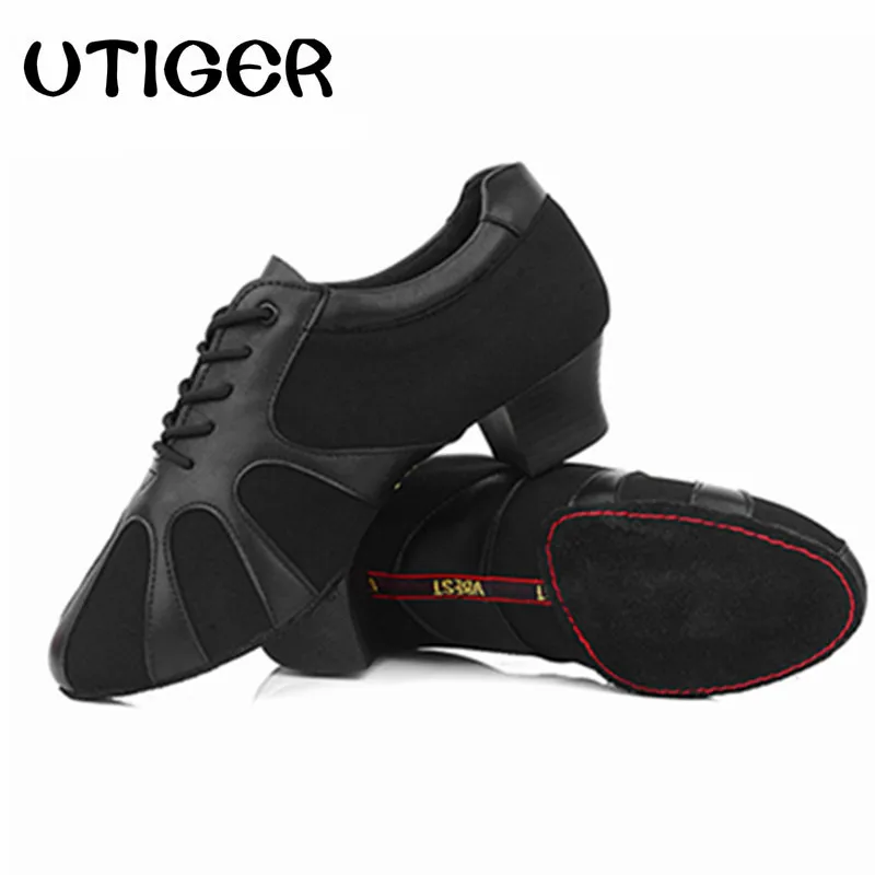 

Big size 25-45 Genuine Leather Boy Men Modern Ballroom Tango Latin Dancing Shoes Heel 3.5CM 4.5CM Man Male dance shoes WD288