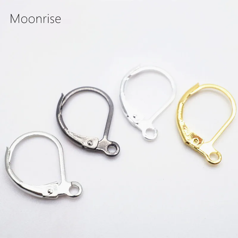 

20PCS Nickel Free and Lead Free Silver Plated French Earring Hook Ear Wire Lever Back Open Loop DIY Jewelry Findings HK120