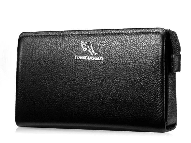 embreagem bolsa couro casual longo telefone carteira