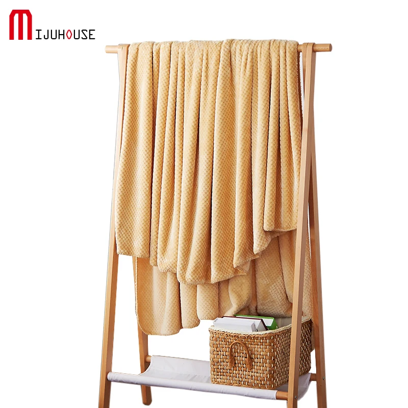 

New Beibei velvet Blanke Soft Air-condition Coral Fleece Velvet Blanket Bedding Solid Flannel Blankets Carpet Warm Towel Blanket