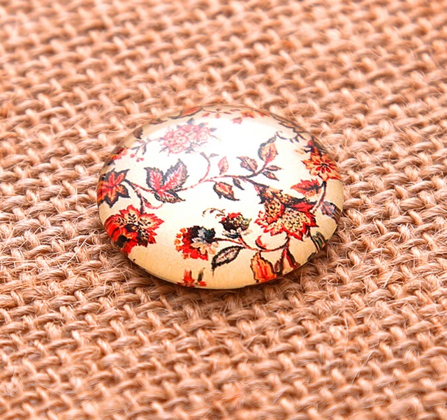 24 Uds. De patrón de flores redondas hechas a mano de 12mm, 14mm y 16mm, cabujón de cristal con foto y cúpula de vidrio para joyería 24 Uds. De patrón de flores redondas hechas a mano de 12mm, 14mm y 16mm, cabujón de cristal con foto y cúpula de vidrio para joyería