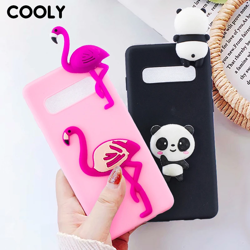 

COOLY Cartoon Case For Samsung Galaxy S10 Plus Cases For Samsung S7 Edge S8 S9 Plus S10e Cover Soft Silicone 3D Doll Toys Coque
