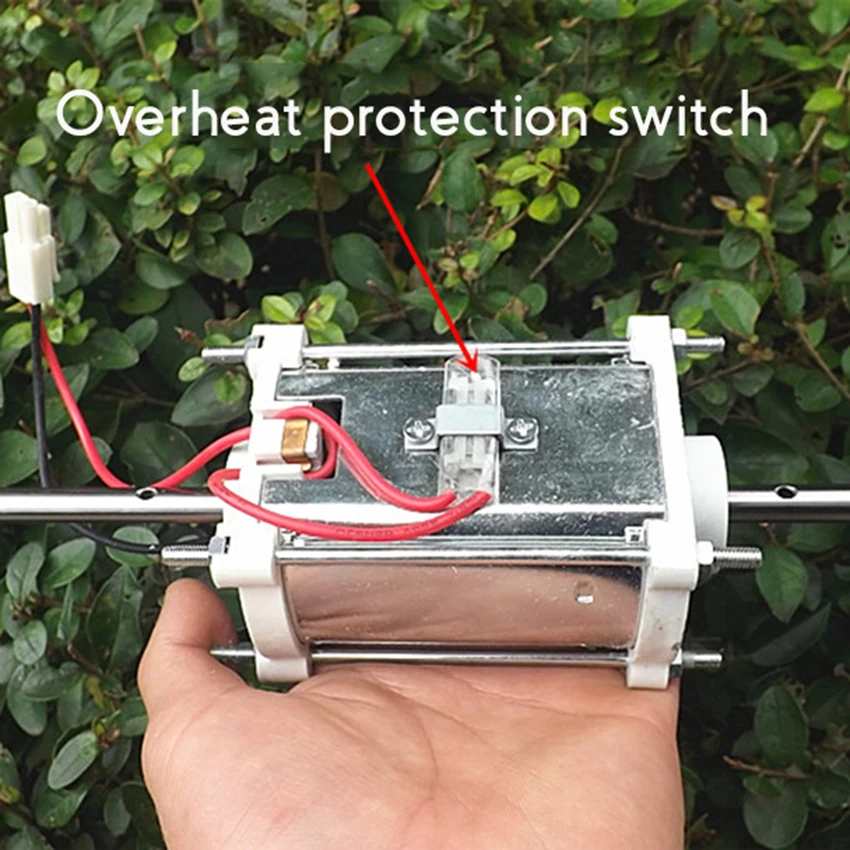 

Dual Axis DC Motor 24V High Speed Motor with Overheat Protection Switch Front And Rear Ball Bearings 2500RPM Shaft Diameter 8mm