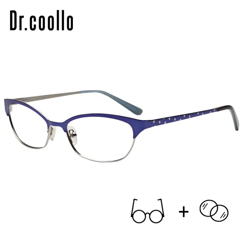 Stainless Steel Small Prescription Eyeglasses Cool Bright Color