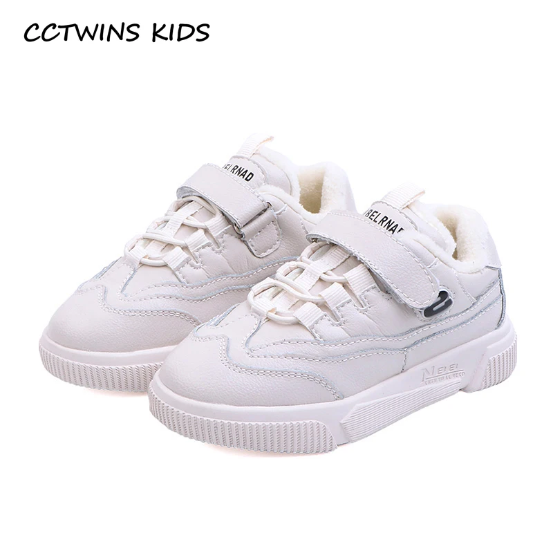 

CCTWINS KIDS 2018 Winter Children Fashoin Sport Sneaker Baby Girl Warm Trainer Boy Genuine Leather Casual Shoe FC2423