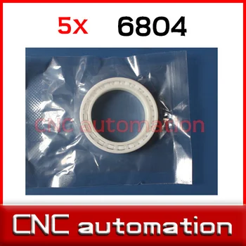 

5pcs full Zirconia ZrO2 6804 ceramic Radial shaft Ball Bearings 20*32*7mm