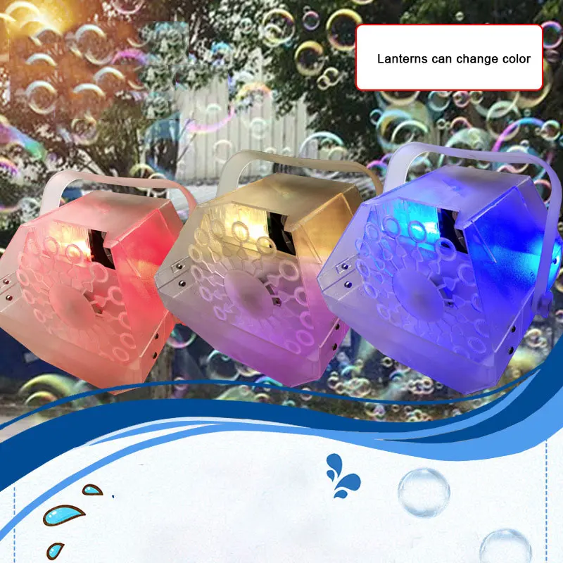 

3 In 1 Mini Ktv Bar Party Wedding Stage Performance Equipment Electric Soap Bubble Maker Machine Toy Suitable Large Scale