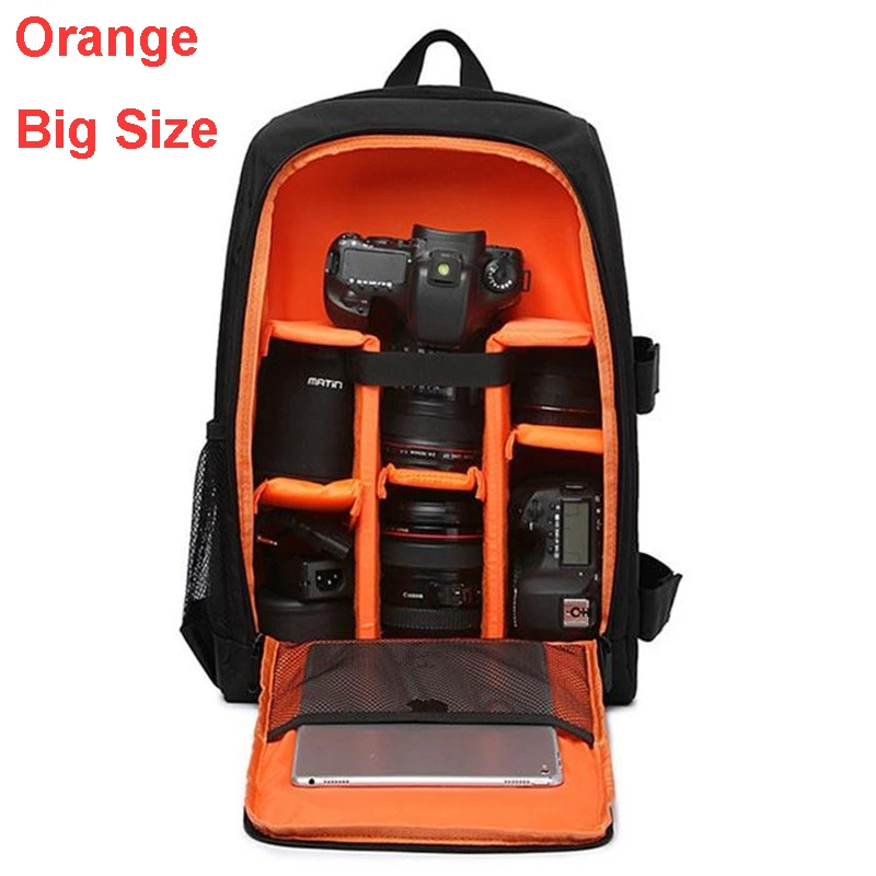 Waterproof DSLR Backpack Video Digital DSLR Camera Bag Multi-functional Outdoor Camera Photo Bag Case for Nikon Canon DSLR Lens cute camera bags Bags & Cases