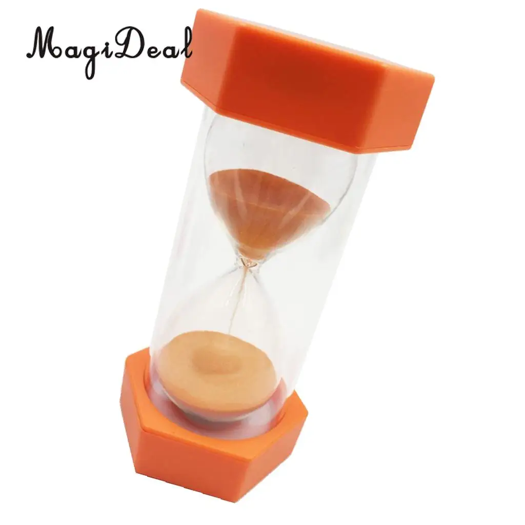 MagiDeal Clear Sand Hour Glass Sand 1/2/3/5/15 Minutes Timer Hourglass Multi Use foe Kitchen Cooking Brush Teeth Kids Toy