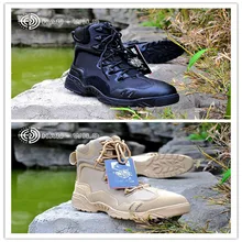 Новинка года; классные мужские ботинки; военные тактические ботильоны; Мужские ботинки в стиле пустыни/джунгли; Уличная обувь