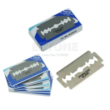 10pcs/set Razor Hair Cutting Shaving Sharper Thinning Knife Double Edge Blades HTY07