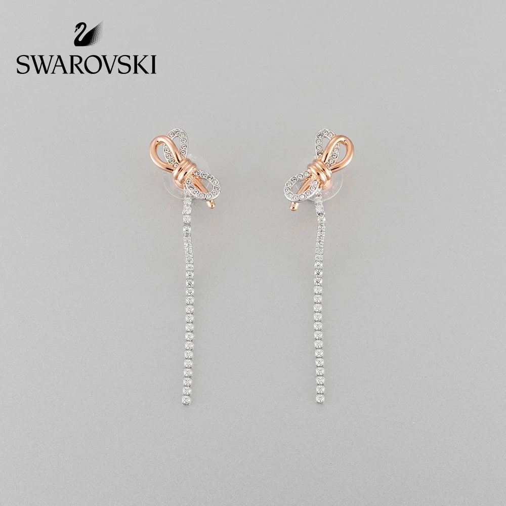 

Original Genuine Swarovski LIFELONG BOW Bow elements earrings for romantic and charming women5447083