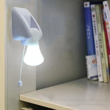 Pull Cord LED Bulb Cabinet Closet Lamp Night Lights Battery Operated Self Adhesive Wall Light Hallway Bedroom Lighting