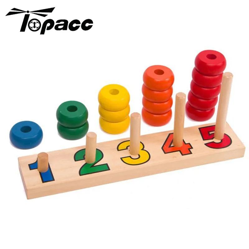 

Match Abacus Arithmetic 1-5 Number Math Count Wooden Teaching Aids Board Child Educational Gift Comprehension Number Toys