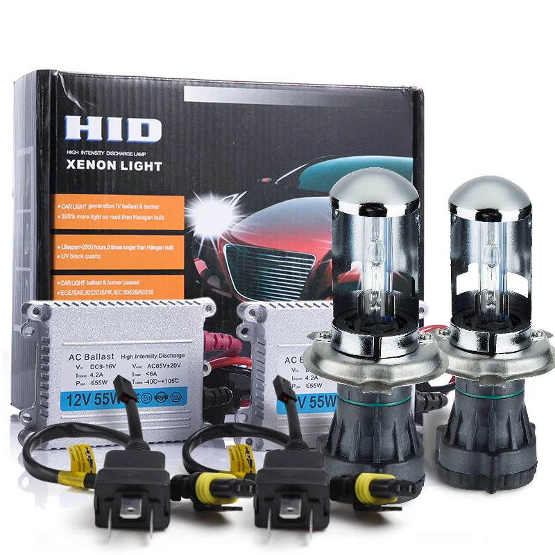 Высококачественный ксеноновый комплект MGTV 12 В 55 Вт Hid H1 H3 H7 H27 H11 H4 Bi Xenon Hi/Low 9005 9006 D2S