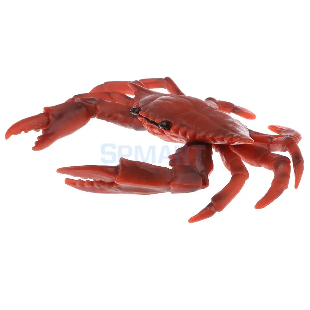 Animals Figure Toys Farm/Jungle/Sea Red Crab Animals Model Aquarium Toys Realistic Wild Pastic Figurine Kid Animal Toy