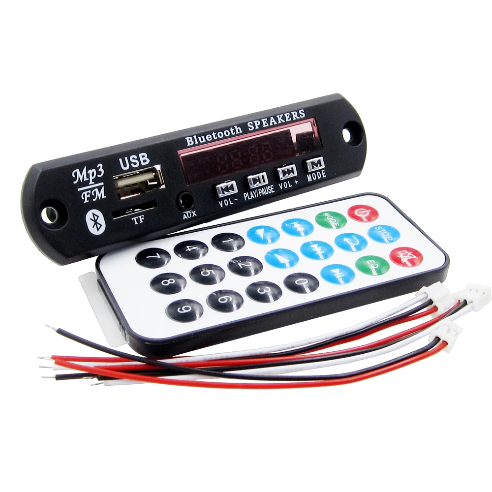 

Bluetooth MP3 Decoding Board Module w/ SD Card Slot / USB / FM / Remote Decoding Board Module