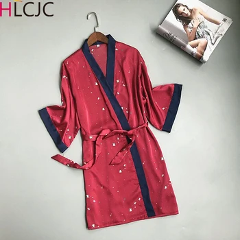 

Dressing Gown For Women 2019 Summer Lace Robes Bridesmaid Party Wedding Bride Bathrobe Perfect Sexy Satin Night Robe