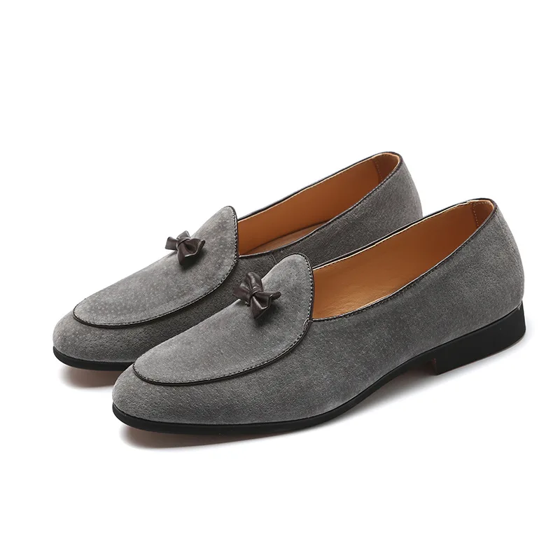 M-anxiu New Fashion Men Shoes Leather Bowknot Oxfords Wedding Party Men's Business Casual Gentleman Shoes Dress Shoes