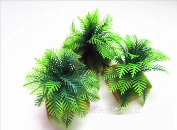 

10PCS/lot Wild plant model imitation bush 8.5cm kids toys DIY home decoration pvc tree