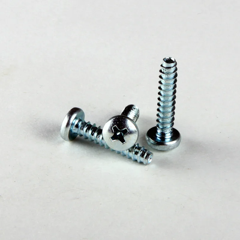 35PCS Galvanized Round Cross Hirao Self tapping Screws Pan Head Self