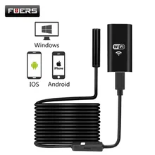 Fuers 720P HD WiFi эндоскоп 8 мм 1 м мягкий проводной эндоскоп для Iphone водонепроницаемый инспекционный бороскоп для Android iOS