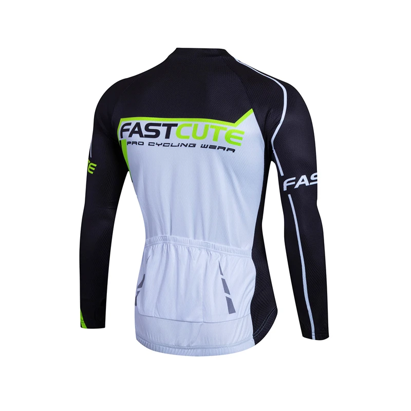2015 FASTCUTE Pro Team Велоспорт Джерси велосипед с длинным рукавом Mountain mtb джерси Костюмы